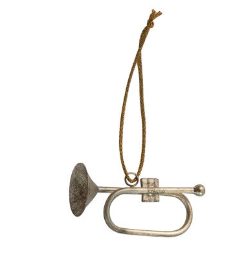 Antique Silver Musical Instrument Ornaments