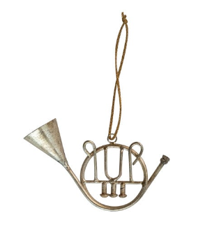 Antique Silver Musical Instrument Ornaments