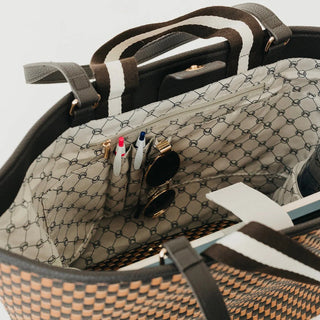 Tiffany Woven Organizer Tote Bag