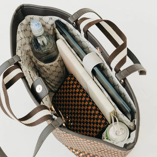 Tiffany Woven Organizer Tote Bag