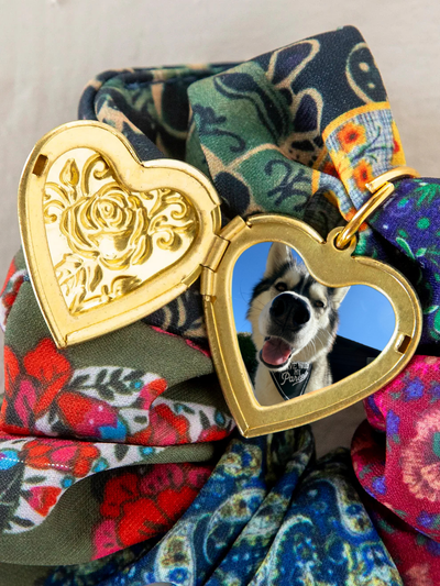 Patchwork Locket Scrunchie