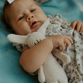Organic Handmade Crochet Bunny Rattle