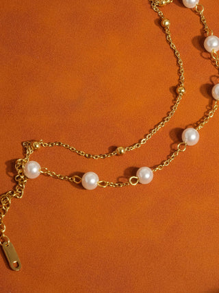 Galena Layered Pearl Bracelet