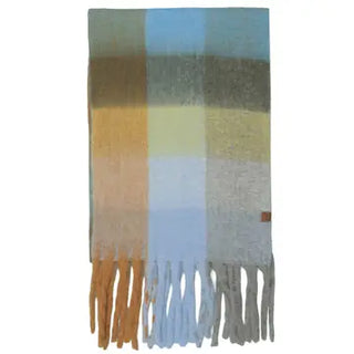 Logan Brushed Plaid Winter Scarf