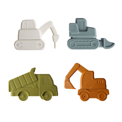 Construction Mold-Free Silicone Bath Toy Set 
