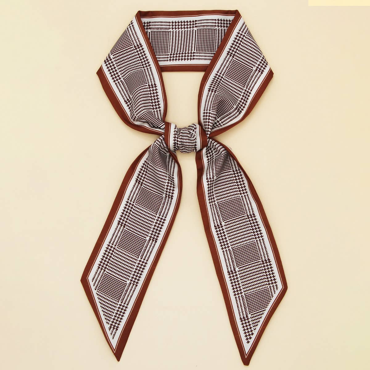 Classic Twilly Scarf | Houndstooth
