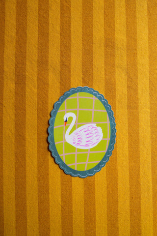 Swan Portrait Sticker