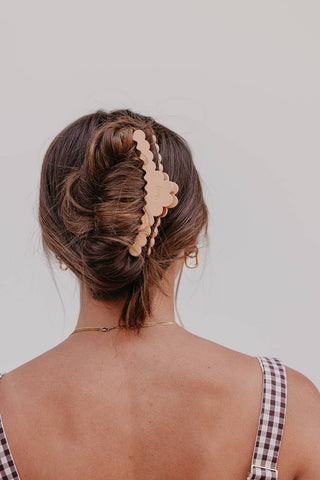 KAXI Scalloped Midi Hold Everything Claw