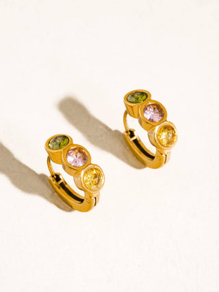 Azelia Colorful Hoop Earrings