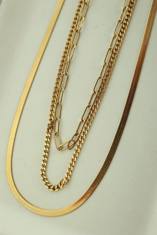 Shiloh Triple Layered Everyday Necklace