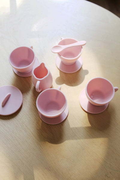 Silicone Tea Play Set | Pink