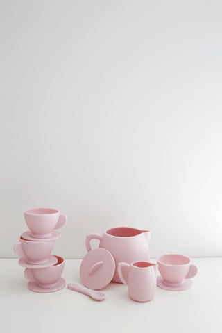 Silicone Tea Play Set | Pink