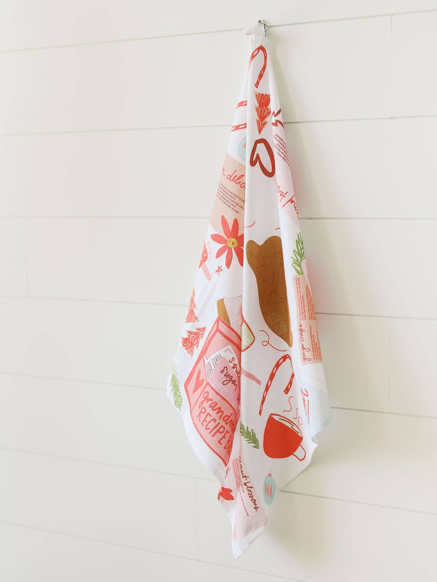 Heirloom Recipes Holiday Flour Sack Towel