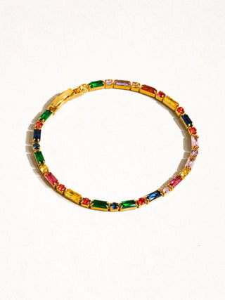 Shiloh Gold Multicolor Chain Bracelet