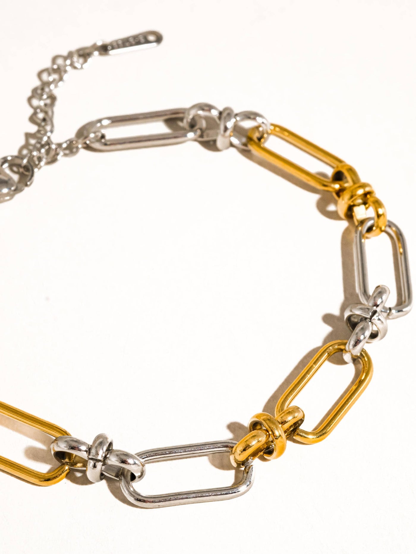 Molly 18K Non-Tarnish Two Tone Chain Bracelet