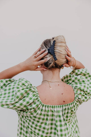 KAXI Scalloped Midi Hold Everything Claw