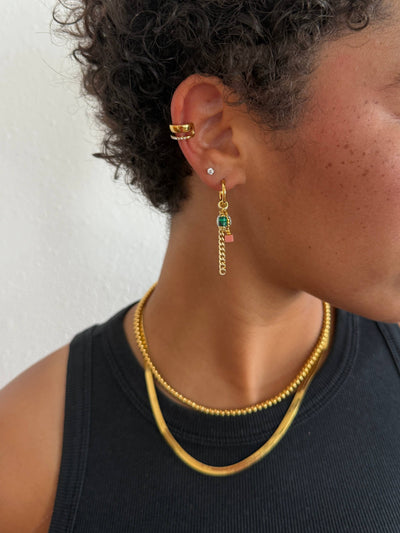 Elodie Mini Charm Hoops