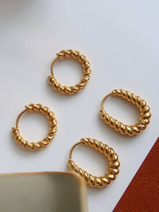 Nora Twisted Hoop Earrings