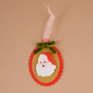 Acrylic Retro Santa Ornament