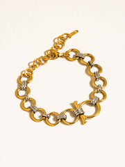 Celia Two-Tone Link Bracelet