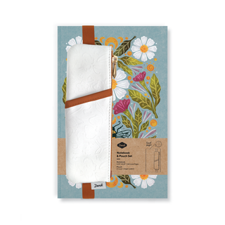 Honeybee Tea Layflat Notebook + Pouch Set