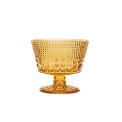 14 oz. Embossed Amber Coupe Glass