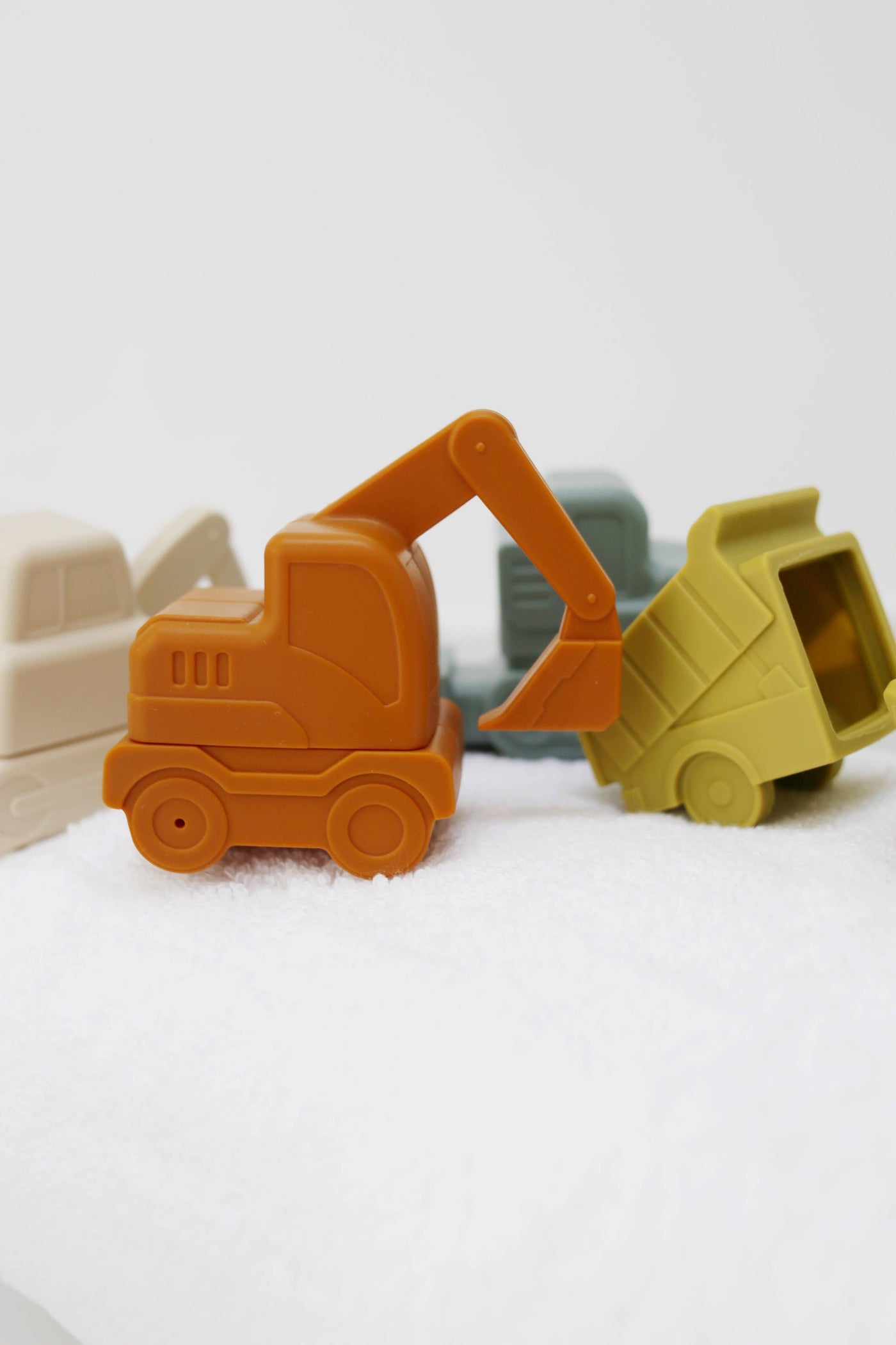 Construction Mold-Free Silicone Bath Toy Set 