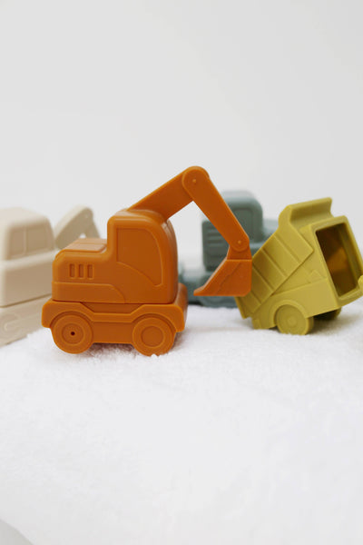Construction Mold-Free Silicone Bath Toy Set 