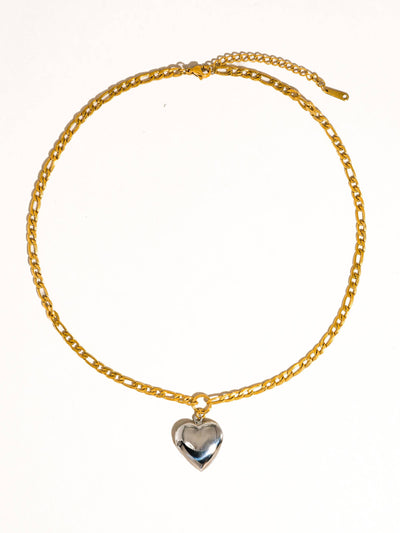 Heidi 18K Non-Tarnish Two Tone Locket Necklace