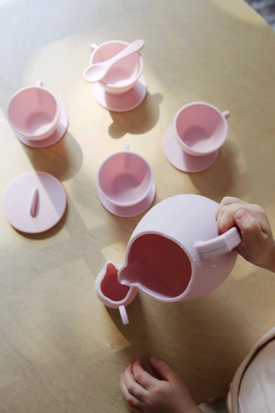 Silicone Tea Play Set | Pink