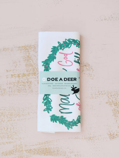 May the God of Hope Holiday Tea Towel