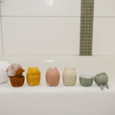 Animal Mold-Free Silicone Bath Toy Set