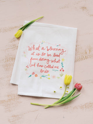 What A Blessing Flour Sack Towel