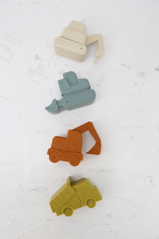 Construction Mold-Free Silicone Bath Toy Set 