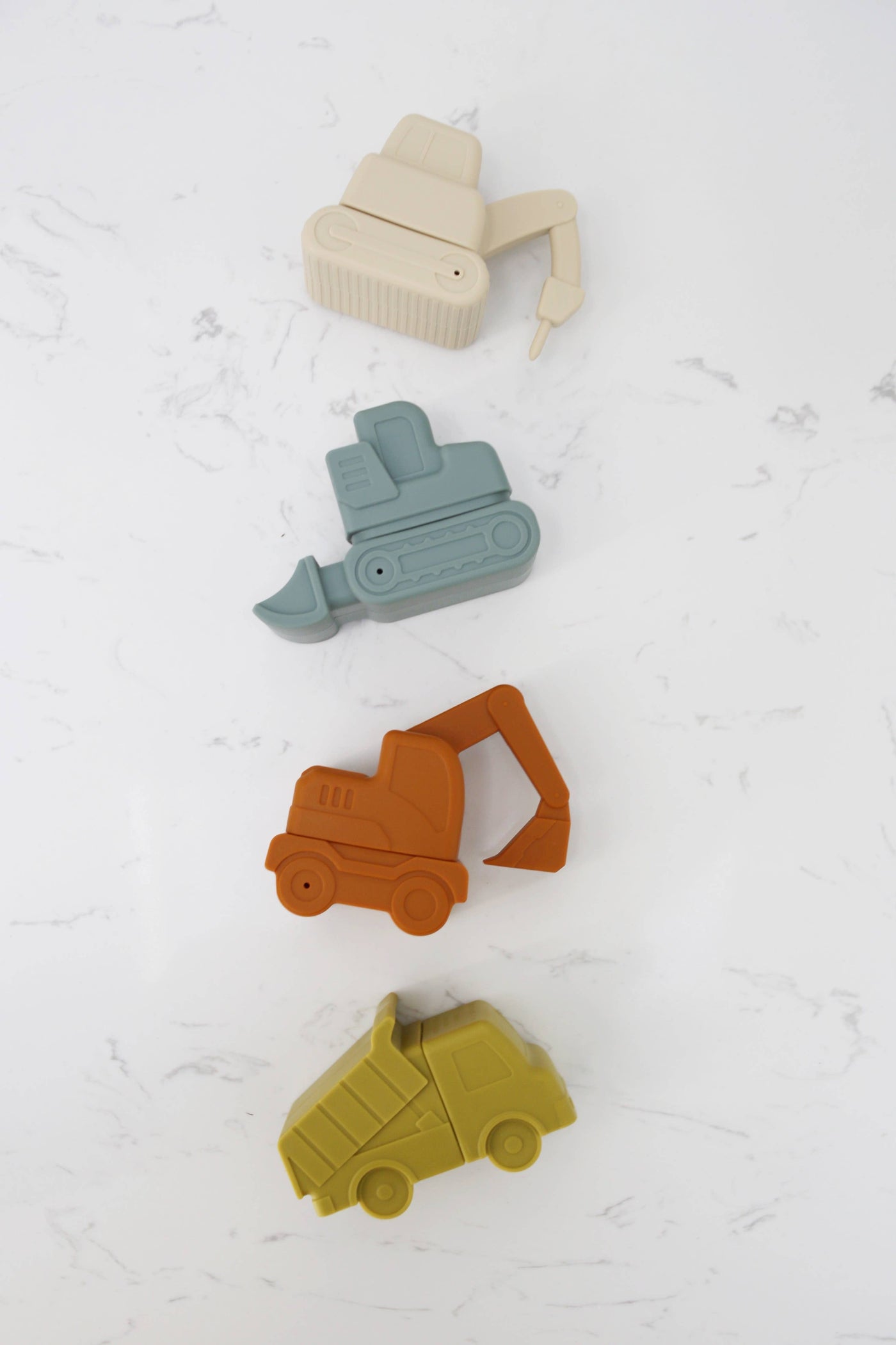 Construction Mold-Free Silicone Bath Toy Set 