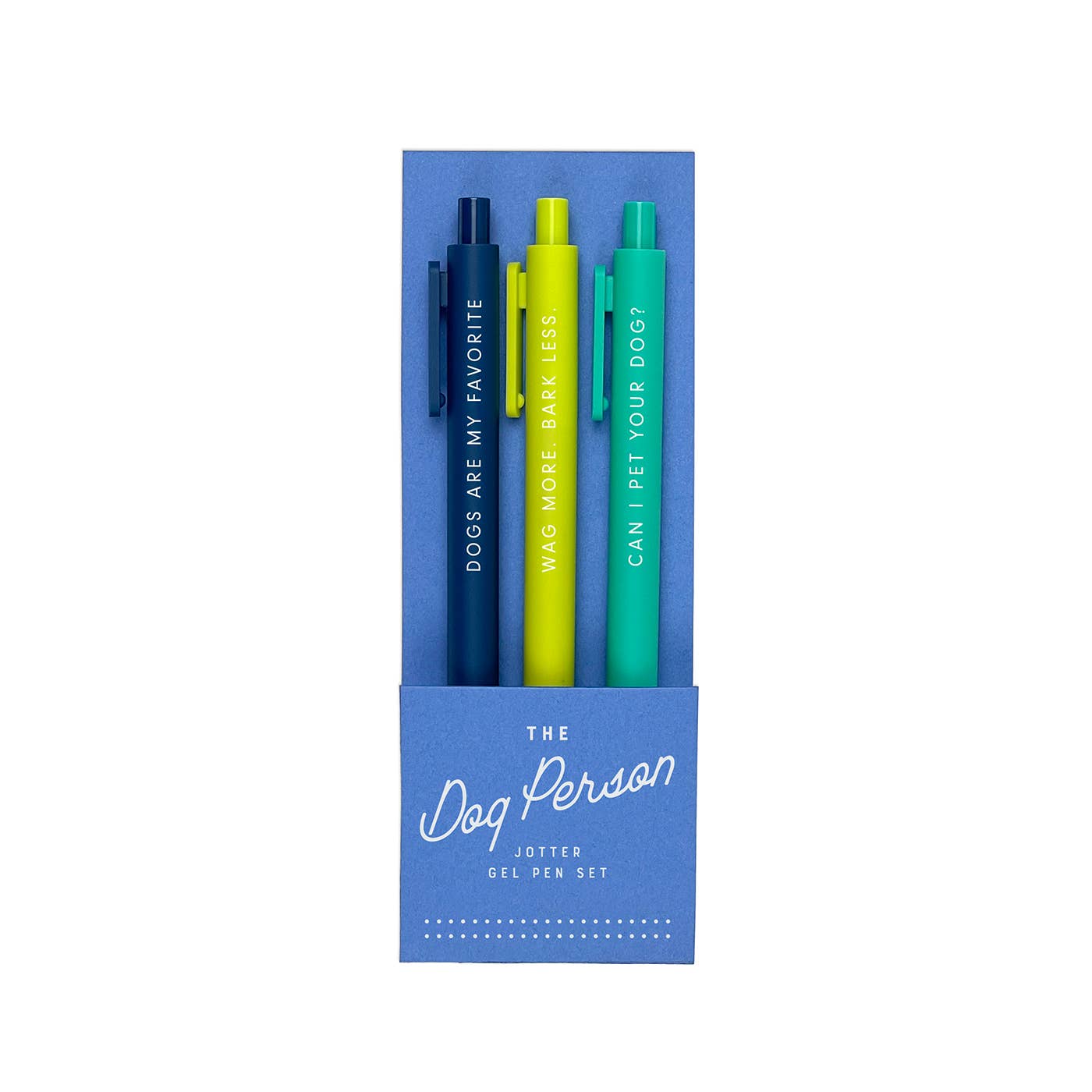 The Dog Person Jotter Gel Pen | Set of 3