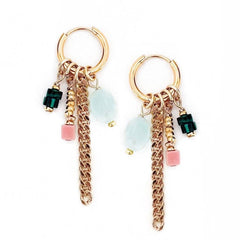 Elodie Mini Charm Hoops