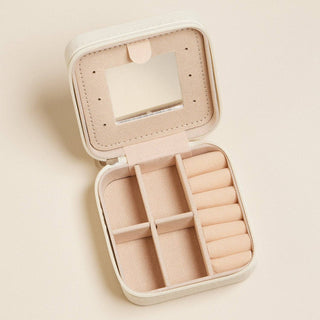 Travel Jewelry Box With Mirror