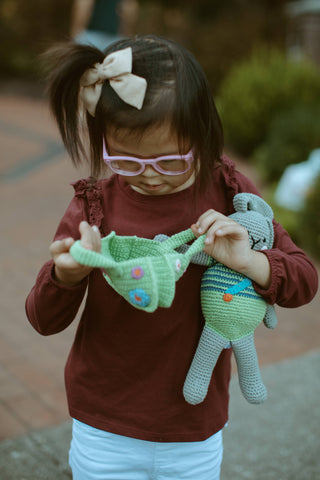 Handmade Crochet Easter Basket + Eggs