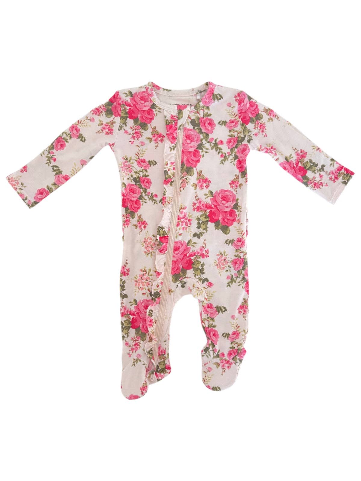2-Way Zip Ruffle Footie Romper | Floral Daydream