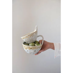 Stoneware Handled Colander