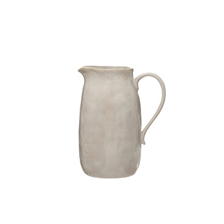 62 oz. Stoneware Pitcher, Reactive Glaze