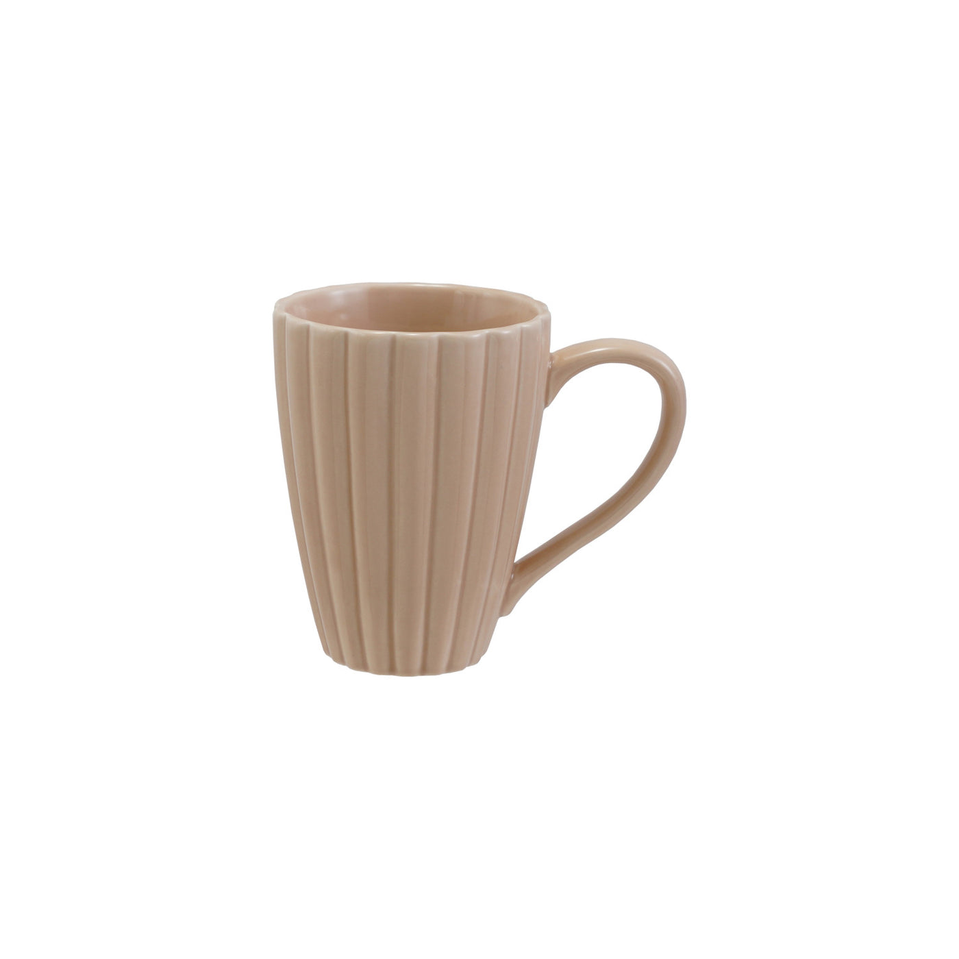 14 oz. Stoneware Ribbed Mug