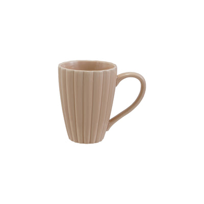 14 oz. Stoneware Ribbed Mug