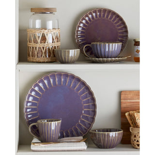 14 oz. Stoneware Ribbed Mug