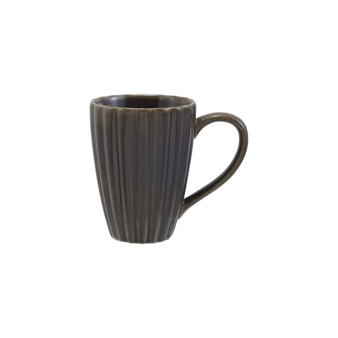 14 oz. Stoneware Ribbed Mug