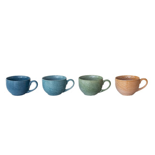 22 oz. Stoneware Mug/Bowl, 4 Colors (Each One Will Vary)