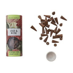 Oud + Rose Incense Cones