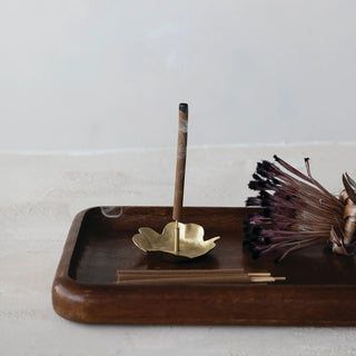 Brass Bloom Incense Holder