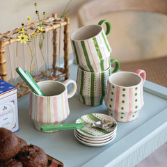 16 oz. Market Striped Stoneware Mug